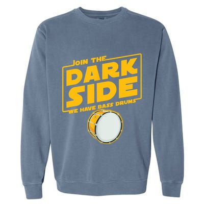 Join The Dark Side Bass Drum Player Garment-Dyed Sweatshirt