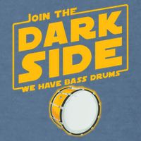 Join The Dark Side Bass Drum Player Garment-Dyed Sweatshirt