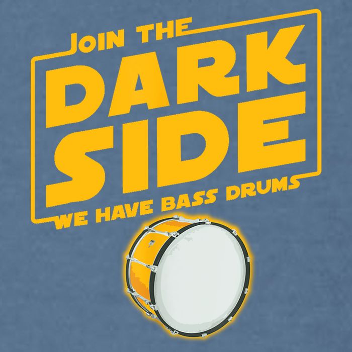 Join The Dark Side Bass Drum Player Garment-Dyed Sweatshirt