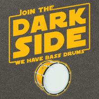 Join The Dark Side Bass Drum Player Cotton Canvas Backpack