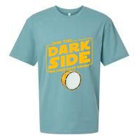 Join The Dark Side Bass Drum Player Sueded Cloud Jersey T-Shirt