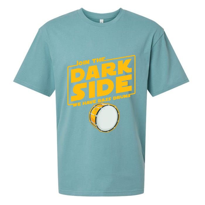 Join The Dark Side Bass Drum Player Sueded Cloud Jersey T-Shirt