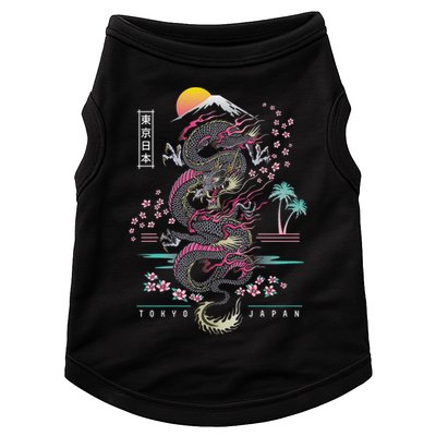 Japanese Tokyo Dragon Asian Inspired Retro 80’S Style Doggie Tank