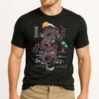 Japanese Tokyo Dragon Asian Inspired Retro 80’S Style Cooling Performance Crew T-Shirt