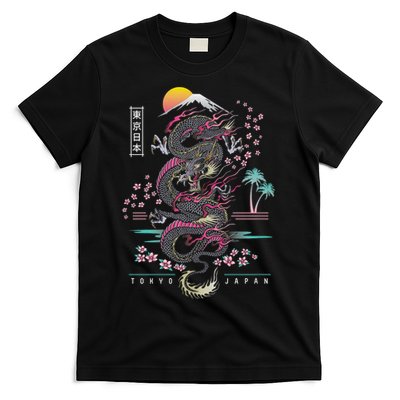 Japanese Tokyo Dragon Asian Inspired Retro 80’S Style T-Shirt