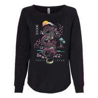 Japanese Tokyo Dragon Asian Inspired Retro 80’S Style Womens California Wash Sweatshirt