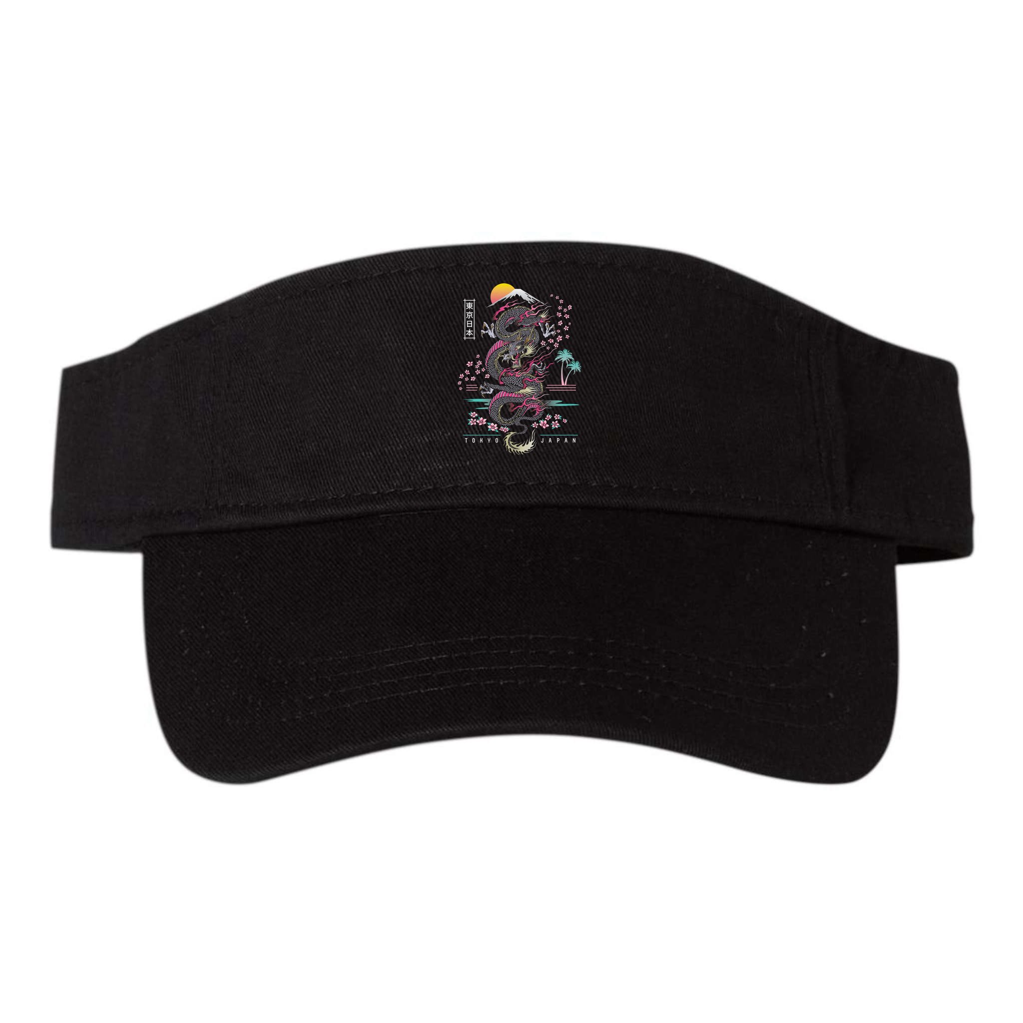 Japanese Tokyo Dragon Asian Inspired Retro 80’S Style Visor