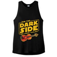 Join The Dark Side Viola Player Ladies PosiCharge Tri-Blend Wicking Tank