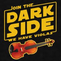Join The Dark Side Viola Player Ladies PosiCharge Tri-Blend Wicking Tank