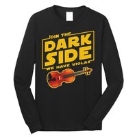 Join The Dark Side Viola Player Long Sleeve Shirt