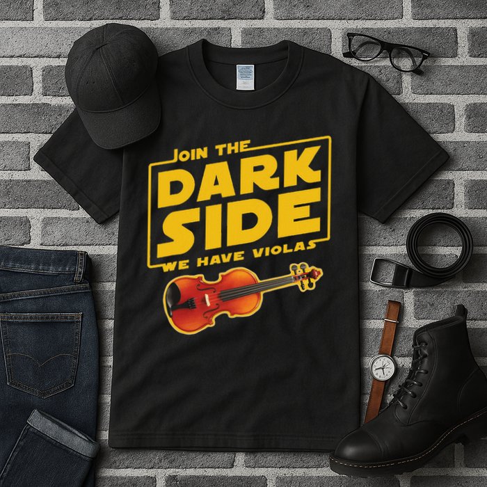 Join The Dark Side Viola Player Tall T-Shirt