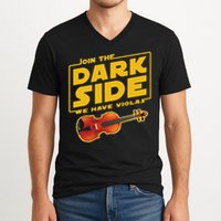 Join The Dark Side Viola Player V-Neck T-Shirt