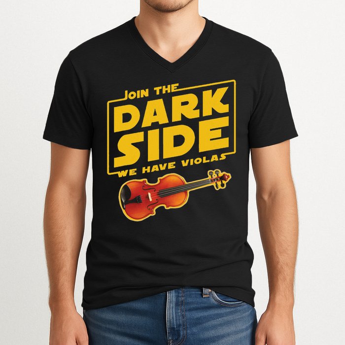 Join The Dark Side Viola Player V-Neck T-Shirt
