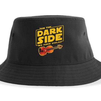 Join The Dark Side Viola Player Sustainable Bucket Hat