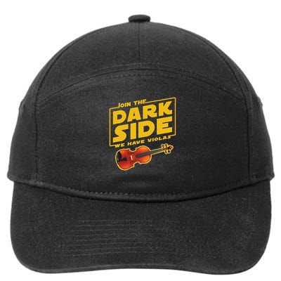 Join The Dark Side Viola Player 7-Panel Snapback Hat