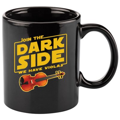 Join The Dark Side Viola Player 11oz C Handle Ceramic Mug