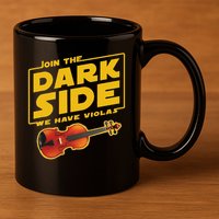 Join The Dark Side Viola Player 11oz C Handle Ceramic Mug