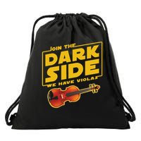Join The Dark Side Viola Player Drawstring Bag