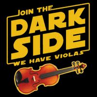 Join The Dark Side Viola Player Drawstring Bag