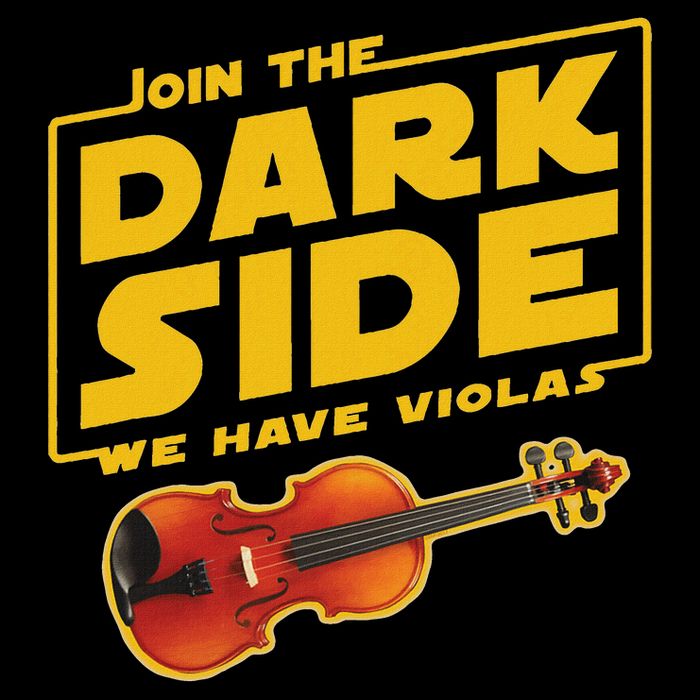 Join The Dark Side Viola Player Drawstring Bag