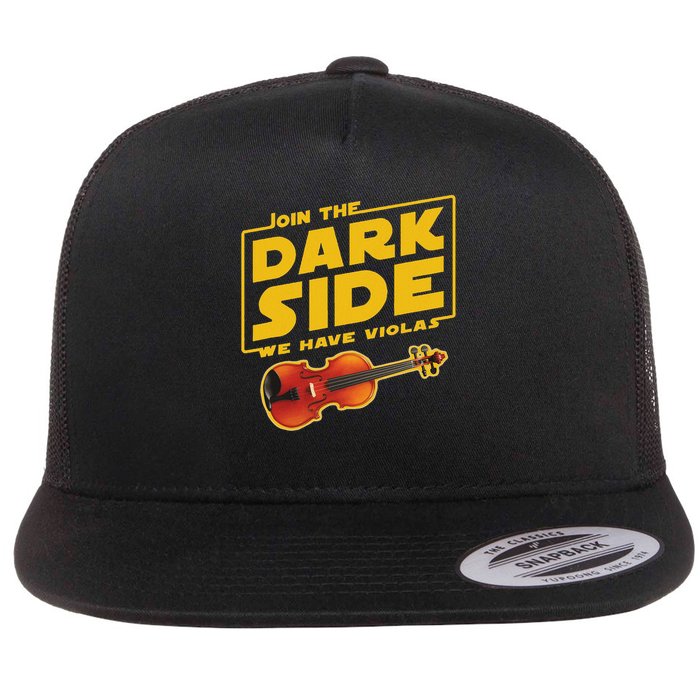 Join The Dark Side Viola Player Flatbill Hat