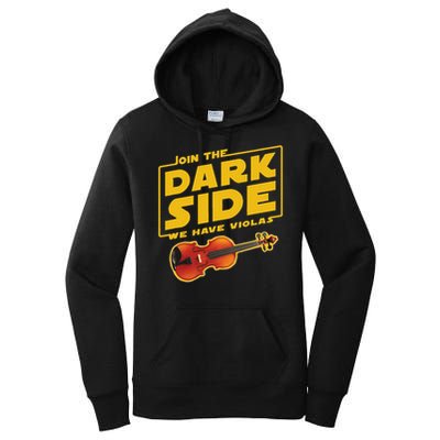 Join The Dark Side Viola Player Women's Pullover Hoodie