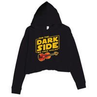 Join The Dark Side Viola Player Crop Fleece Hoodie