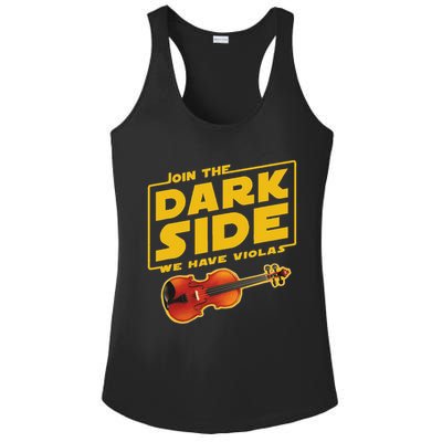 Join The Dark Side Viola Player Ladies PosiCharge Competitor Racerback Tank
