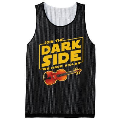 Join The Dark Side Viola Player Mesh Reversible Basketball Jersey Tank