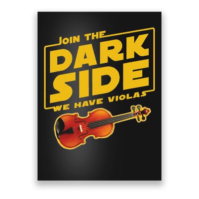Join The Dark Side Viola Player Poster