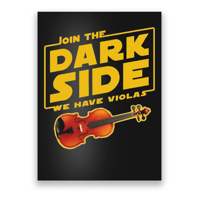 Join The Dark Side Viola Player Poster