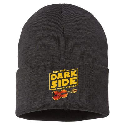 Join The Dark Side Viola Player Sustainable Knit Beanie