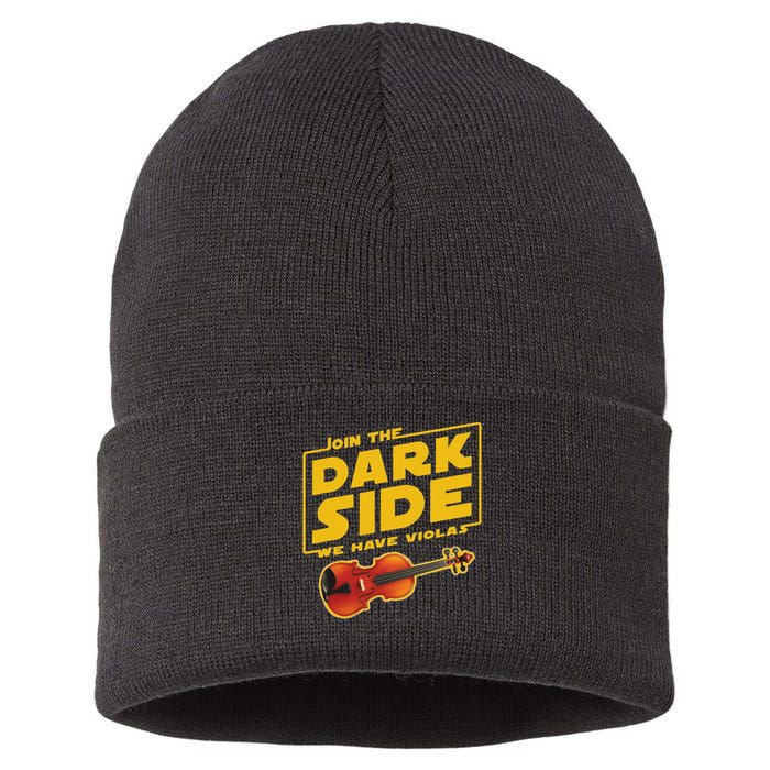 Join The Dark Side Viola Player Sustainable Knit Beanie