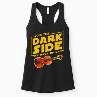 Join The Dark Side Viola Player Womens Tank Top