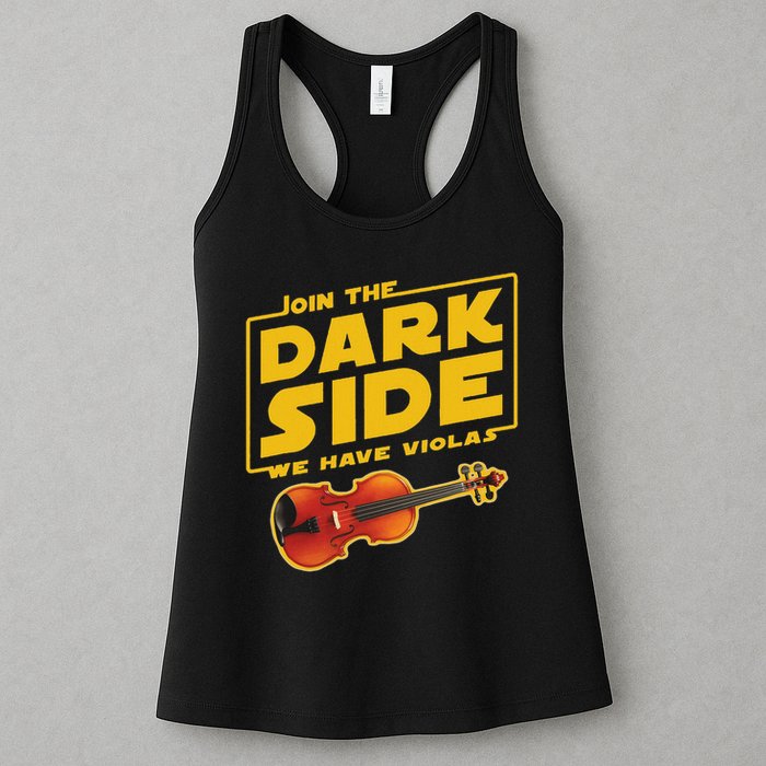 Join The Dark Side Viola Player Womens Tank Top