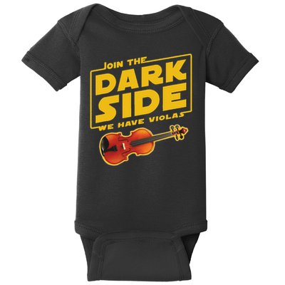 Join The Dark Side Viola Player Baby Bodysuit
