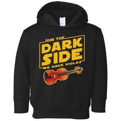 Join The Dark Side Viola Player Toddler Hoodie