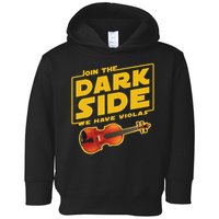 Join The Dark Side Viola Player Toddler Hoodie