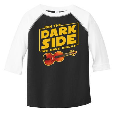 Join The Dark Side Viola Player Toddler Fine Jersey T-Shirt