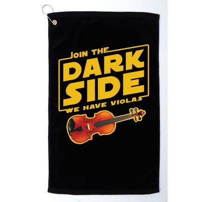 Join The Dark Side Viola Player Golf Towel