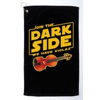 Join The Dark Side Viola Player Golf Towel