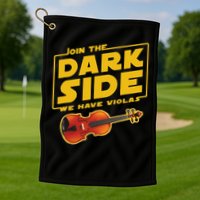 Join The Dark Side Viola Player Golf Towel