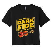 Join The Dark Side Viola Player Crop Top