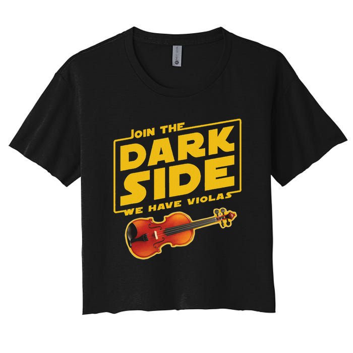Join The Dark Side Viola Player Crop Top