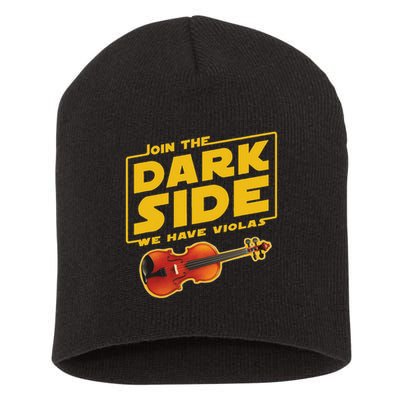 Join The Dark Side Viola Player Short Acrylic Beanie
