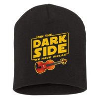 Join The Dark Side Viola Player Short Acrylic Beanie
