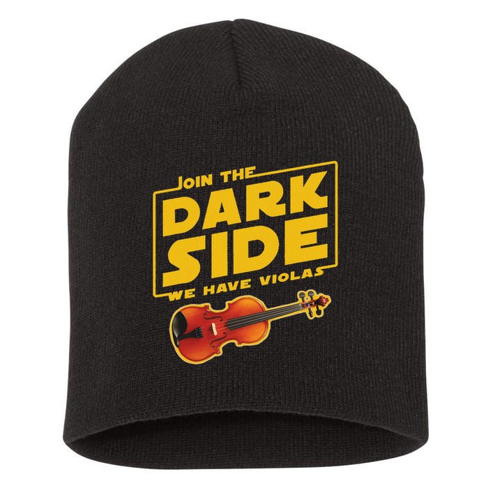 Join The Dark Side Viola Player Short Acrylic Beanie