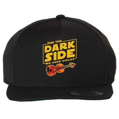 Join The Dark Side Viola Player Wool Snapback Cap