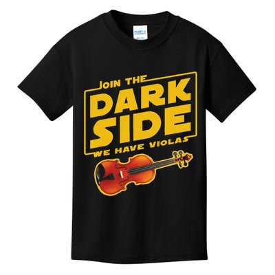 Join The Dark Side Viola Player Kids T-Shirt