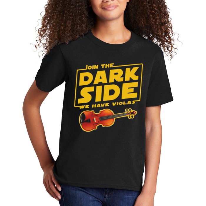 Join The Dark Side Viola Player Kids T-Shirt